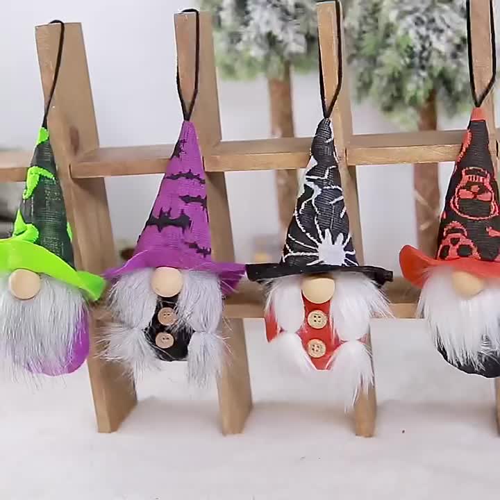 bruxa Halloween,Decorações bonitos da bruxa bonito dos gnomos - Decorações  gnomos para casa, presentes gnomos, anão Halloween, decorações bandeja em  camadas Halloween Fpgear