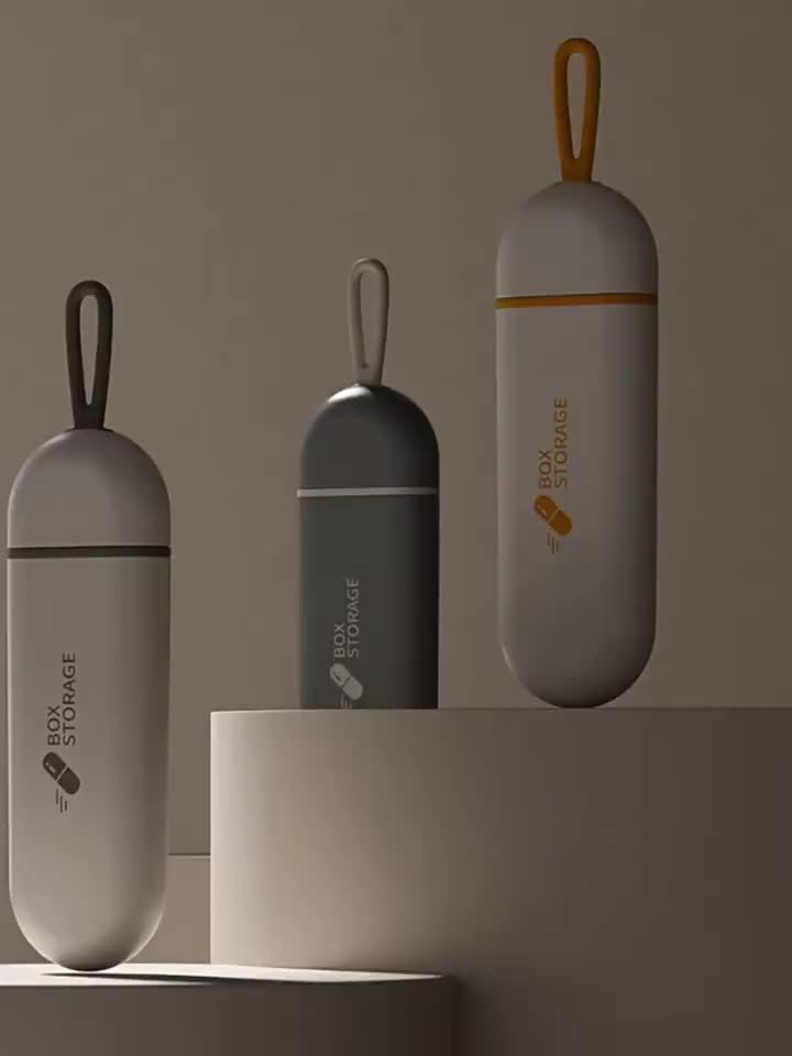 3-Compartment Large Pill Organizer for Travel