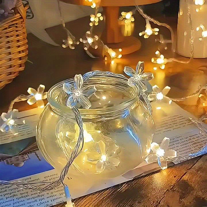 Battery-Operated Cherry Blossom String Lights for Decor
