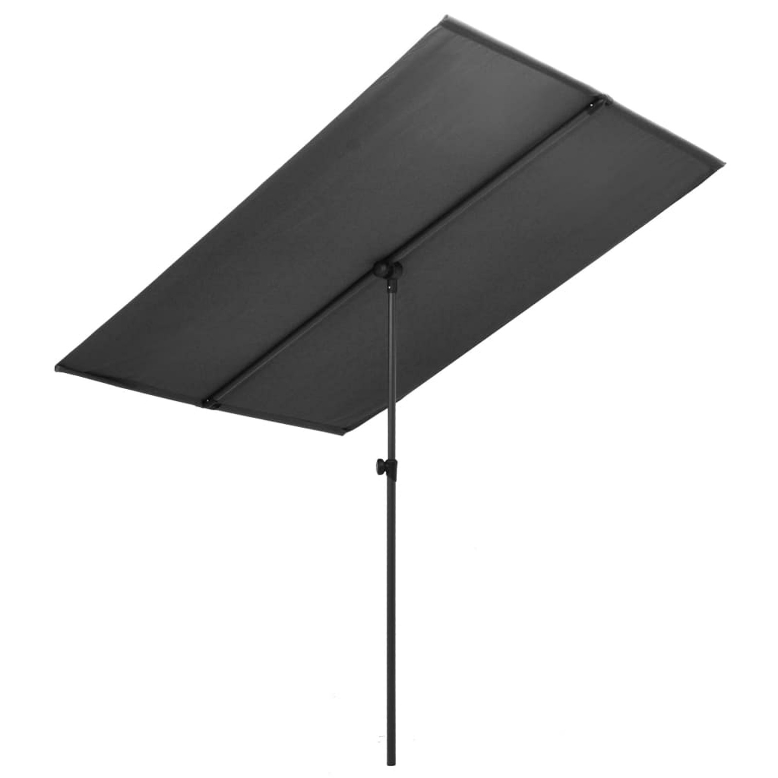 

Outdoor Parasol With Aluminium Pole 180x110 Cm Foldable Sun Visor, Garden Parasol For Terrace, Balcony, Beach And Pool