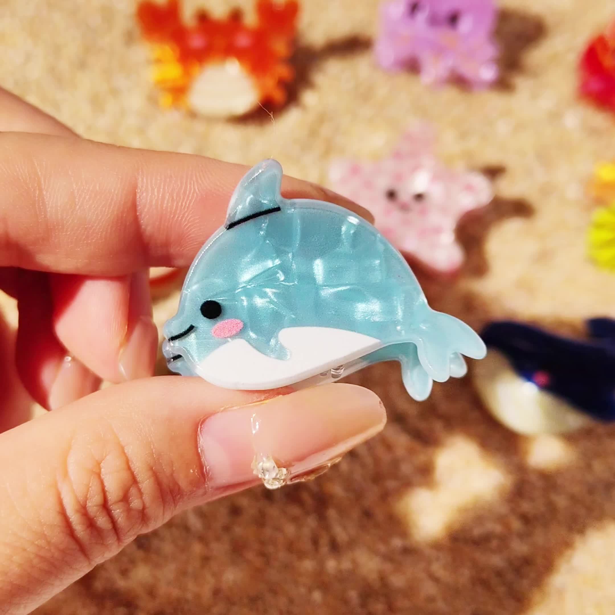 8pcs hair clips dolphin seahorse - Temu