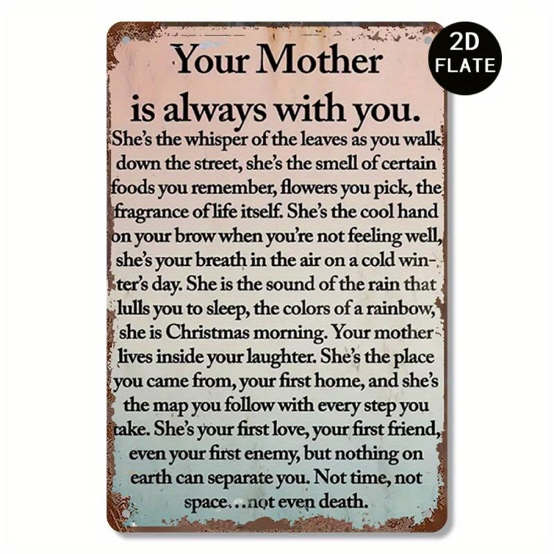 TEMU Funny "your " Poem Metal Sign - Classic Nostalgic Wall Decor Suitable For,, Office - Gift & Comforting English Quote - Iron Wall-mounted