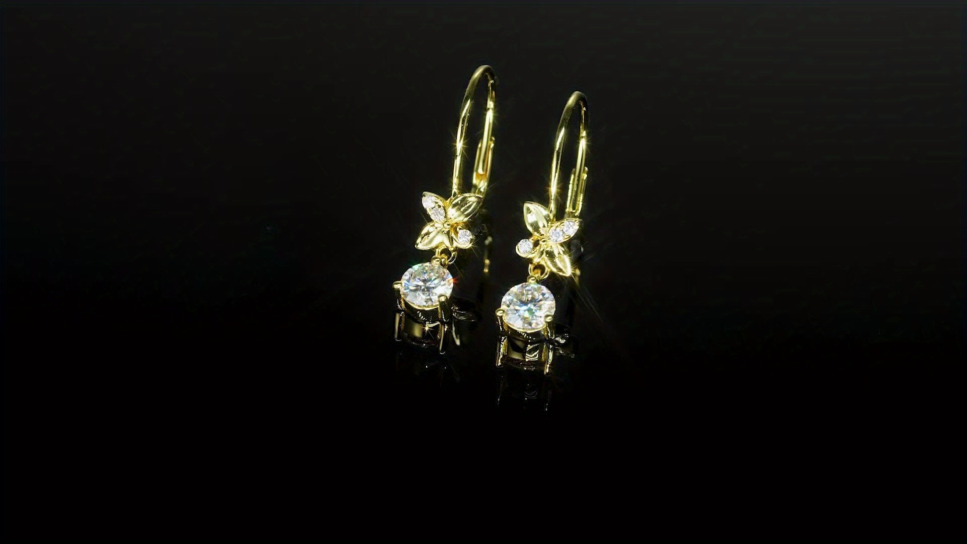 Women's Moissanite Dangle Earrings, 925 Silver