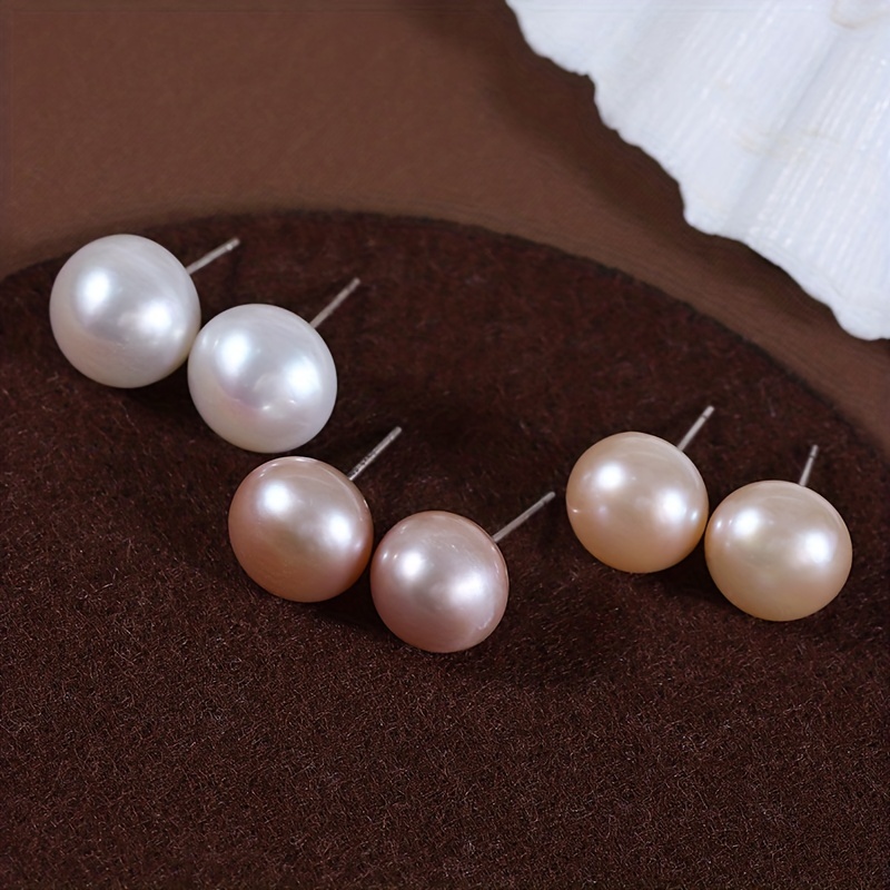 Faux Pearl Decor Ganci Orecchini Elegante Stile Semplice - Temu Italy