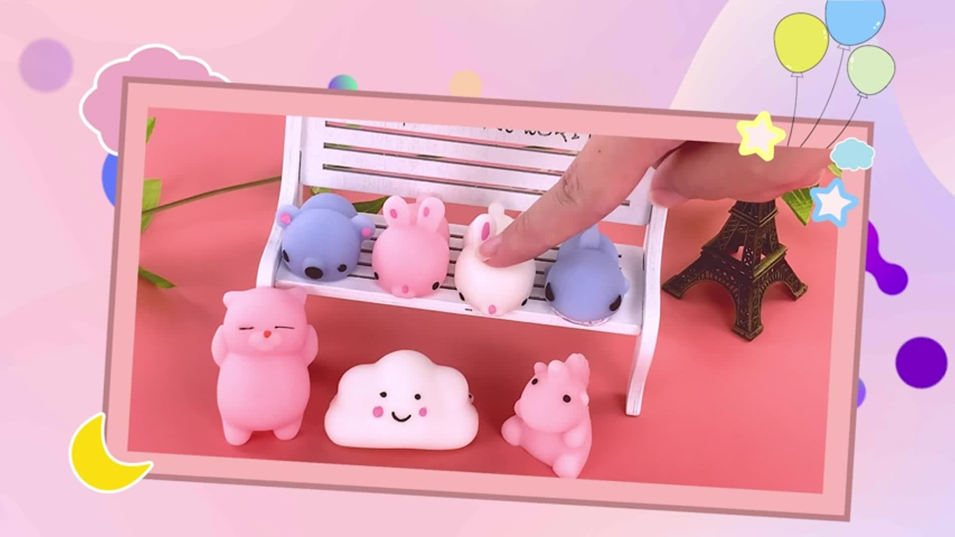 Super Tiny Kawaii Squishies Mini Mochi Animal Squishy Toys - Temu