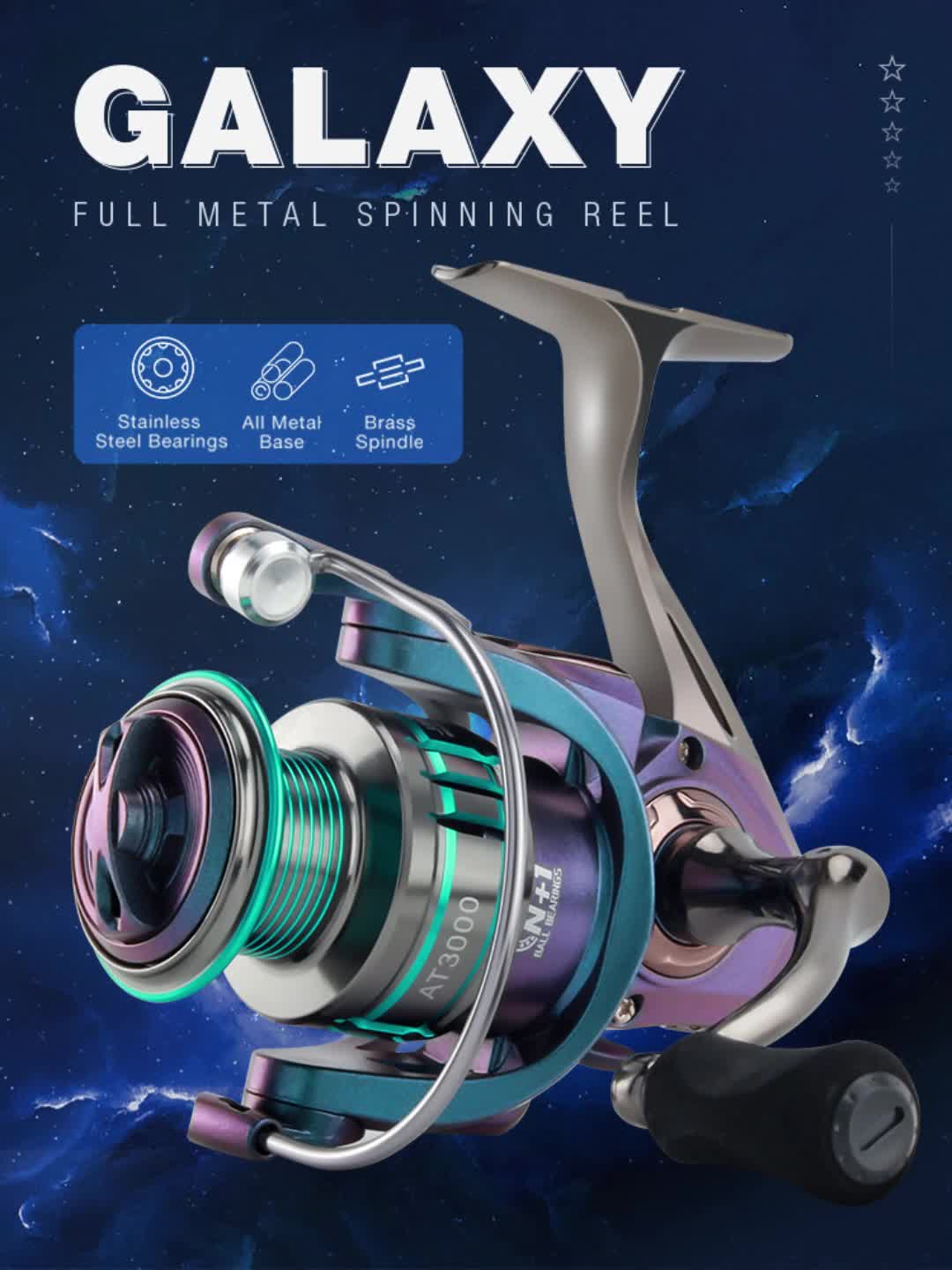 HAUT TON 1000/2000/3000/4000/5000/6000/7000 Spinning Fishing Reel 5.2:1  GearRatio,12+1BB,8-13Lbs ,For Saltwater Freshwater Fish