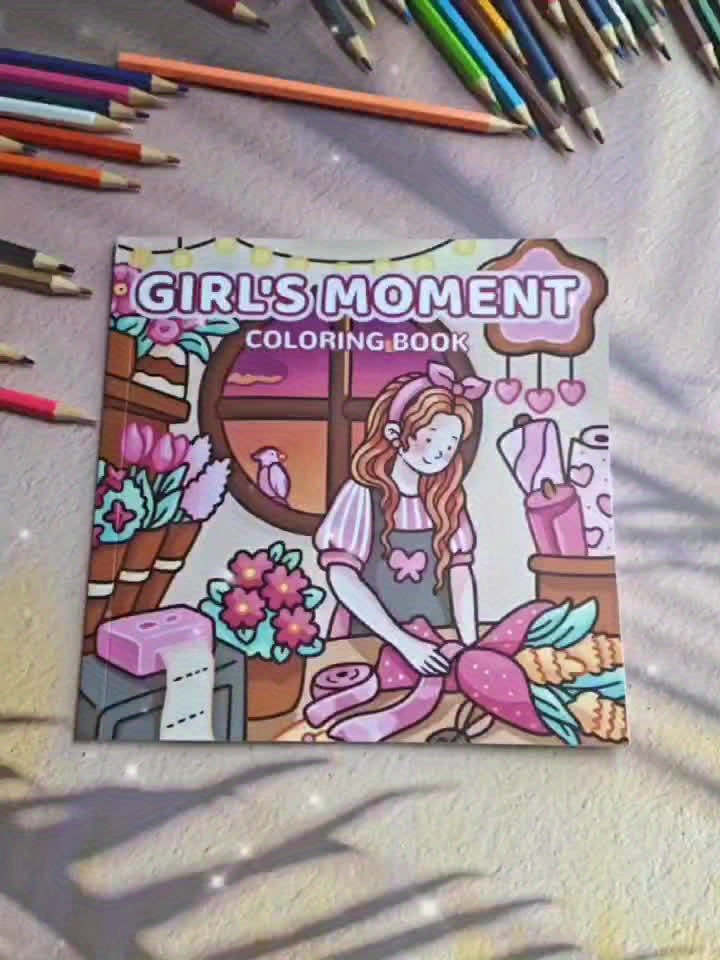 Adult Coloring Book 24 Pages 7.9x7.22 Vibrant Illustrations