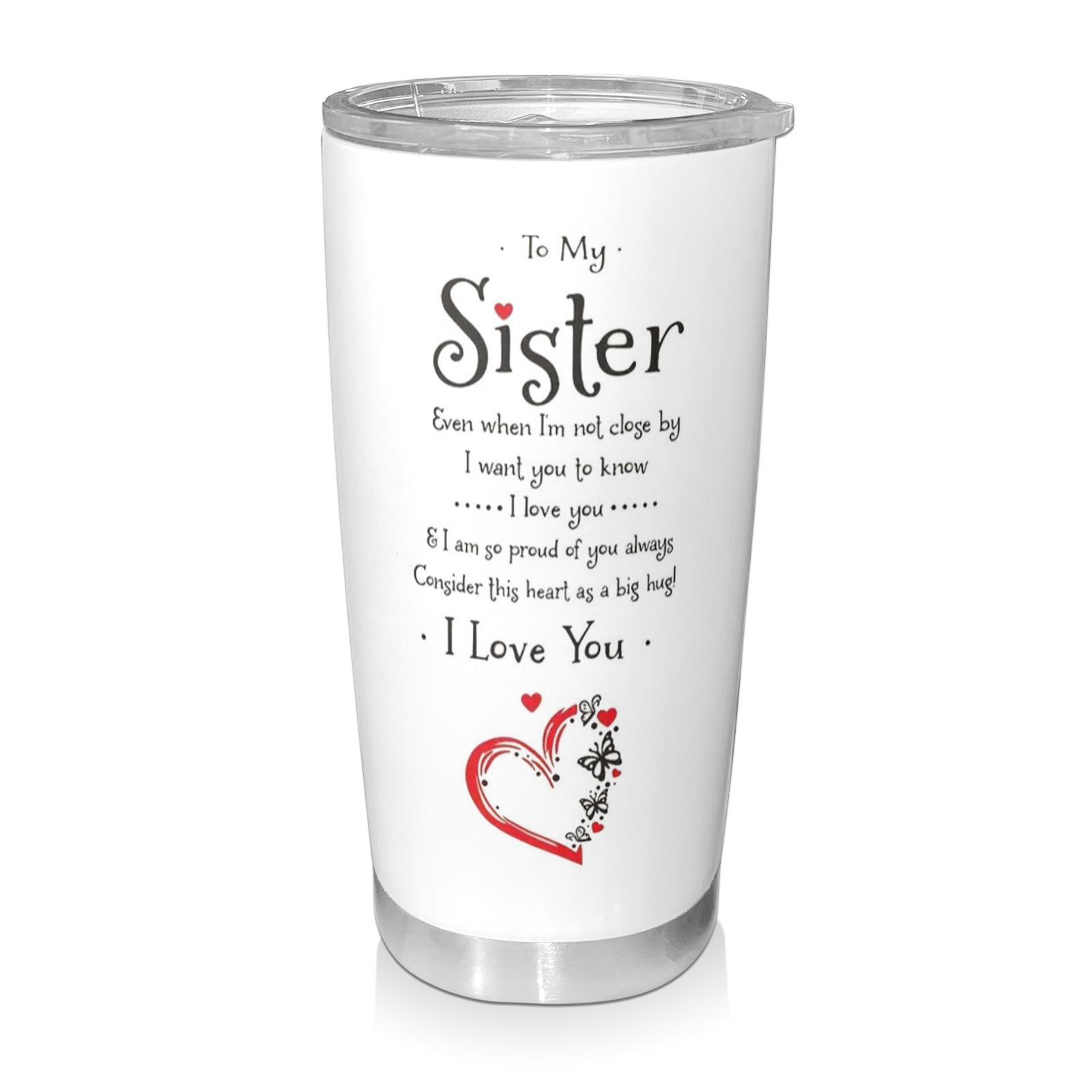 

1pc Steel 20 Oz - Insulated Mug Lid - No - For , Christmas, Day For Sister