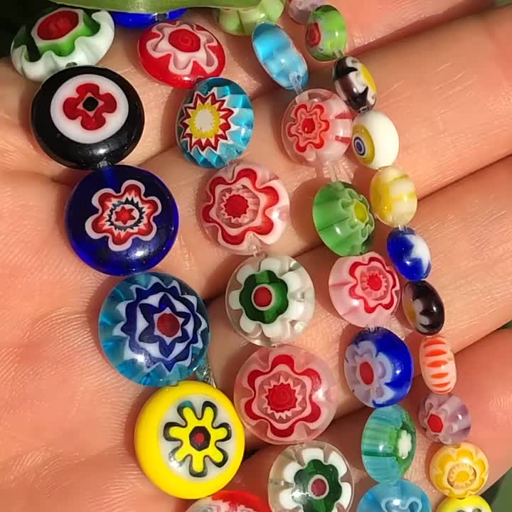 950pc Tropical Round Glass Bead Mix