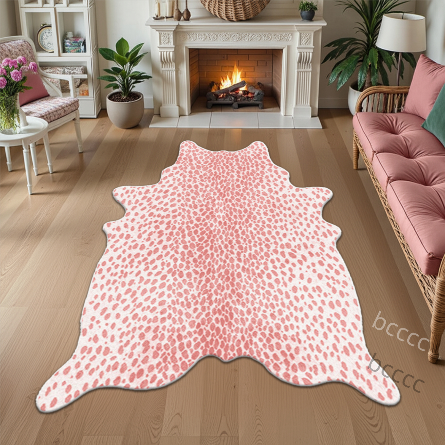TEMU [ Product] Leopard Print Carpet Soft Mat Design, Soft Neutral Area Rug, Machine Washable Carpet, Suitable For Living Room, Bedroom, Dining Room