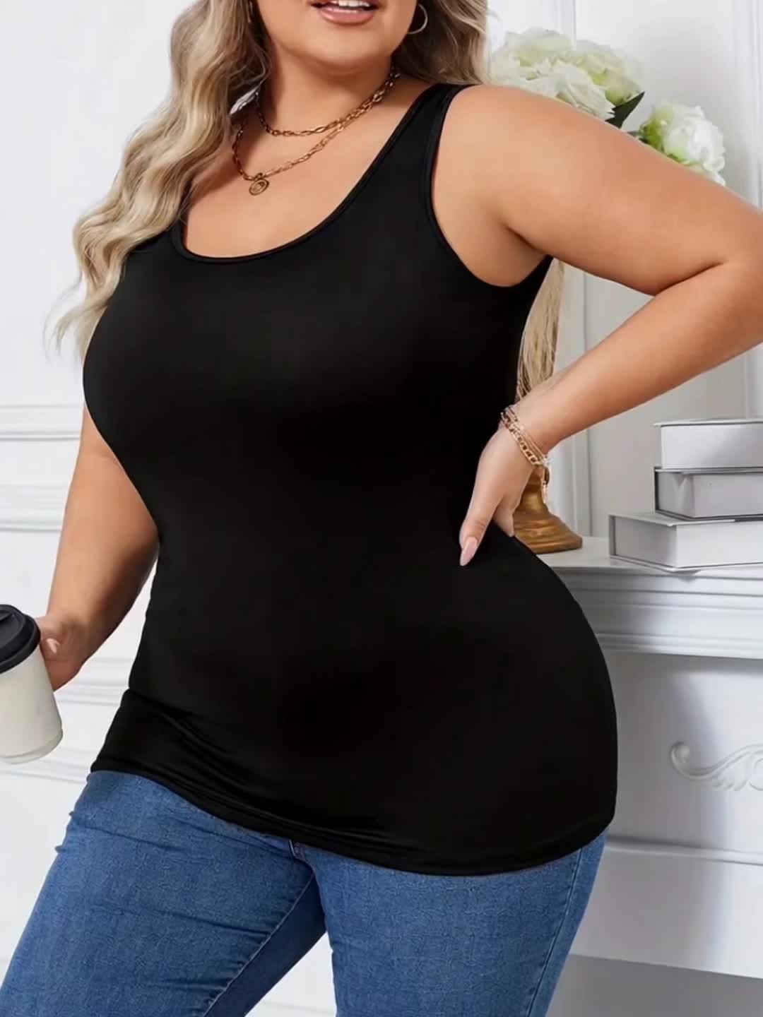 Donna Ghiaccio Seta Canotta Scollo V Estivo Casual senza Donna Ghiaccio Seta Canotta Scollo V Estivo Casual senza
