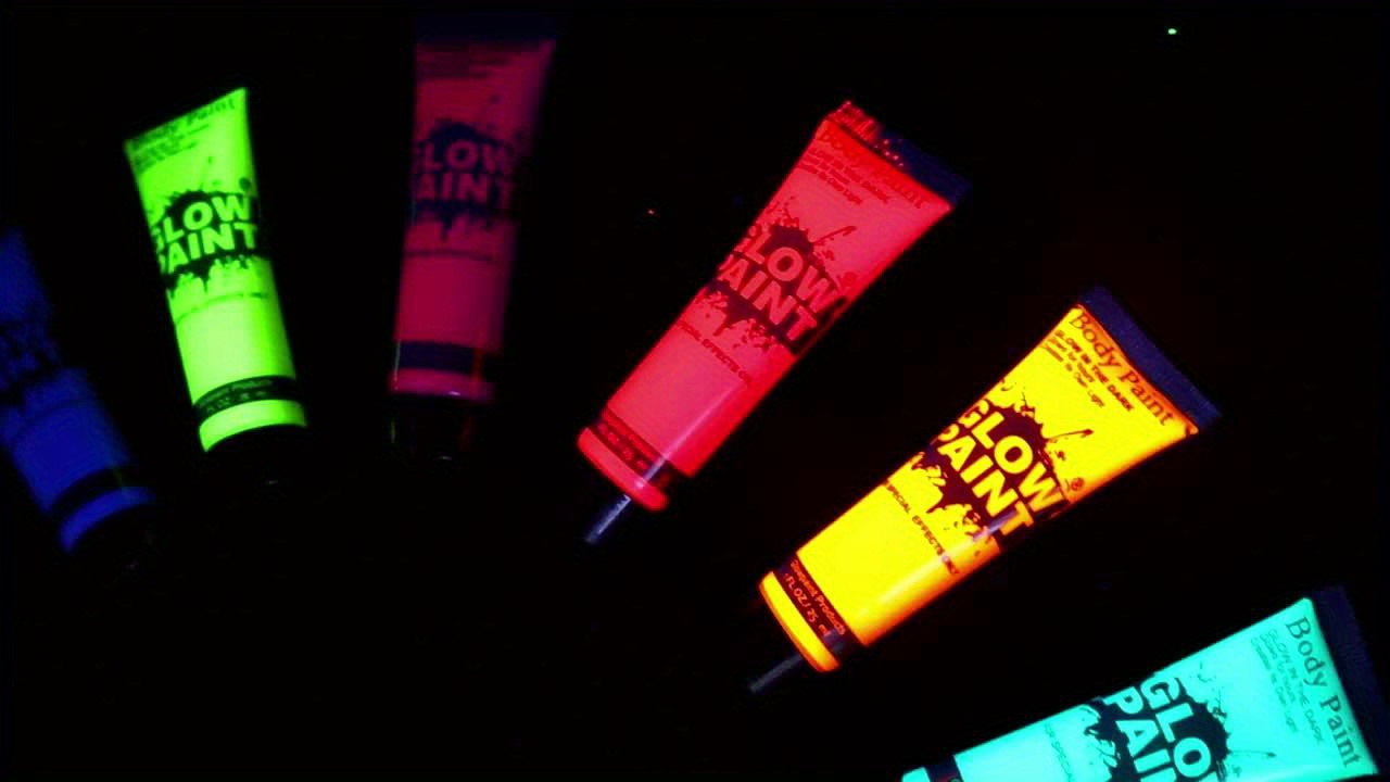 Glow In The Dark Body and Face Paint for Halloween Parties