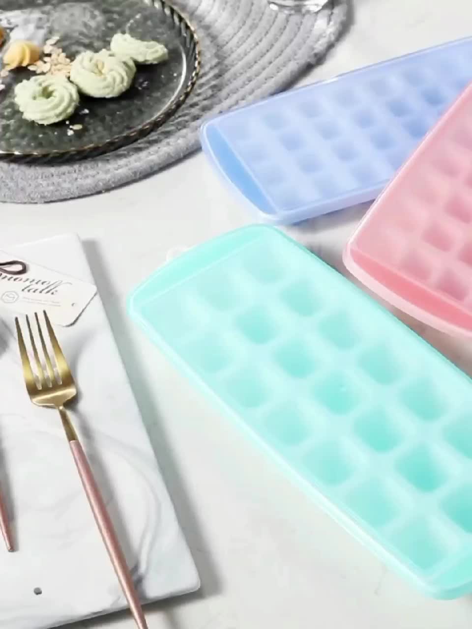 Bpa-free Silicone Mini Ice Cube Trays With Lid - For Perfectly Sized Ice  Cubes For Iced Coffee, Food, And More - Easy To Remove - Temu