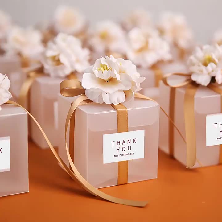 New Transparent Pvc Romantic Wedding Candy Boxes Creative - Temu Canada