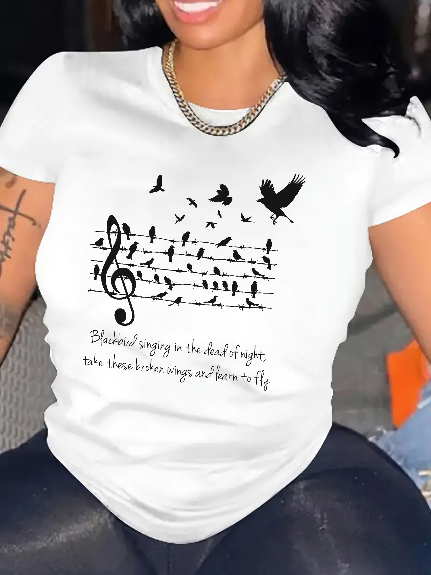 music note clothing sold on Temu United States