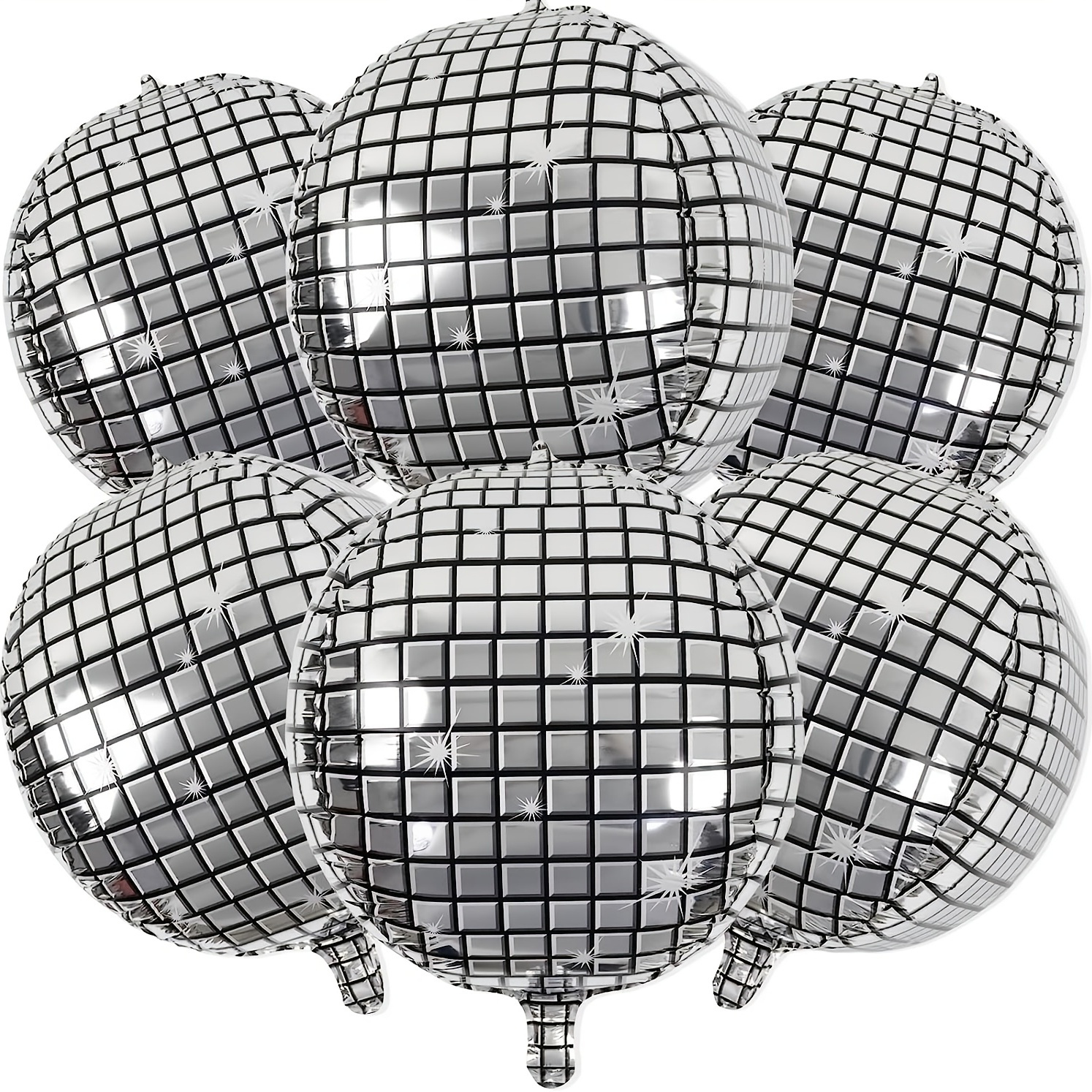  16 Inch Large Mirror Disco Ball 80's 90's Disco Ball  Decoration Silver Hanging Party Disco Ball for DJ Club Stage Bar Party  Wedding Holiday Decoration (16 Inches)