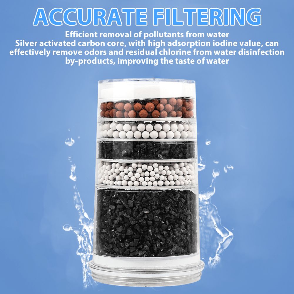 TEMU 14l Water Filter Bucket With Activated Carbon & Dechlorinating Filter - Food-safe Ceramic Filter For Kitchen, Bathroom, Camping - No Electricity