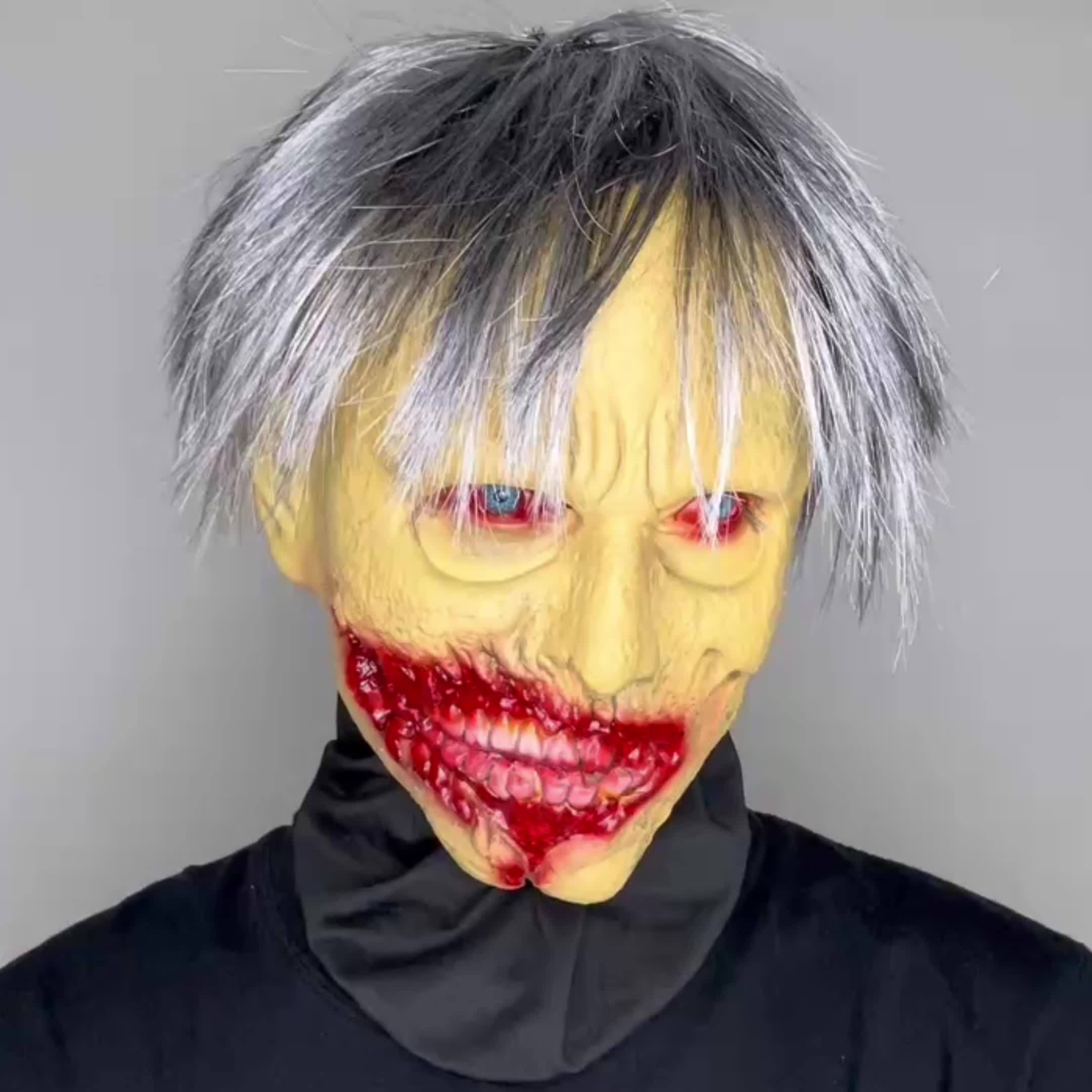2 Styles Latex Vivid Bloody Horror Zombie Mask Ugly Headgear - Temu