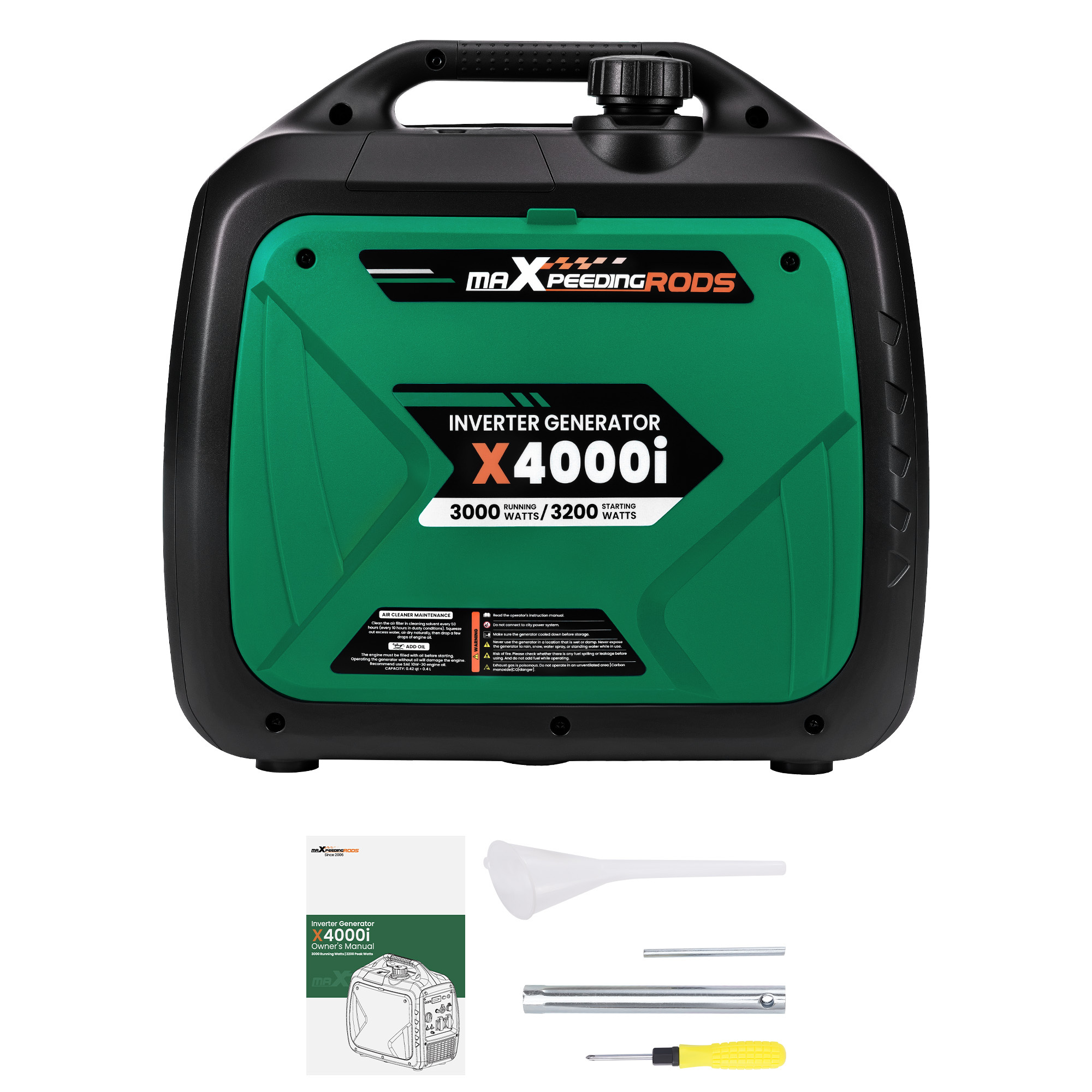 Quiet 3200-watt Portable Lightweight For Camping Generator For Home Backup, Camping, Portable Power Station