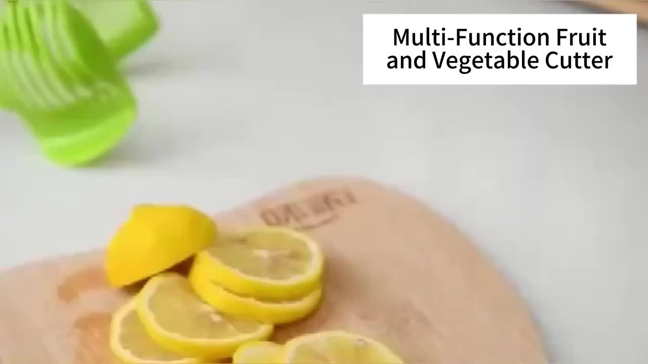 1pc Green Fruit & Food Clip With Lemon Slicer, Lime Slicer, Tomato