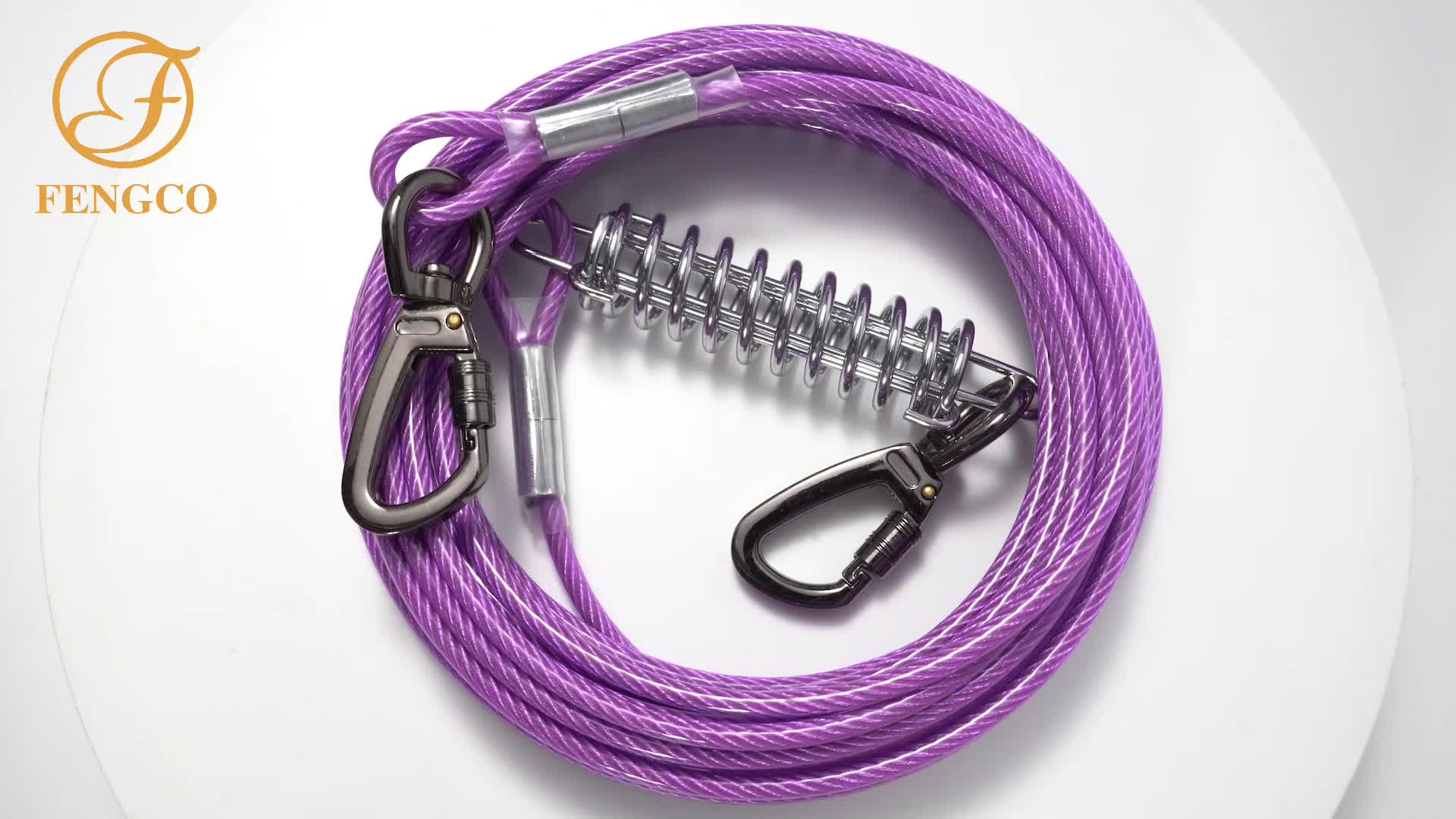 Dog Tie Out Cable Dog Runner For Yard Steel Wire Dog Leash - Temu