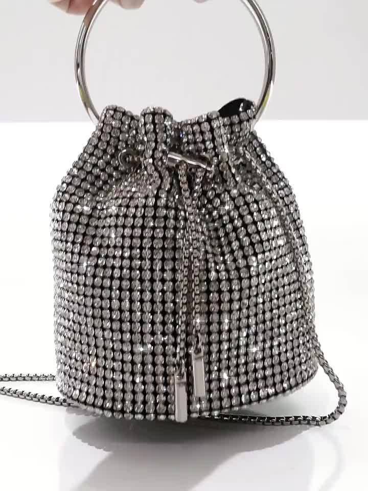 Bucket Bag Fringe Crystal