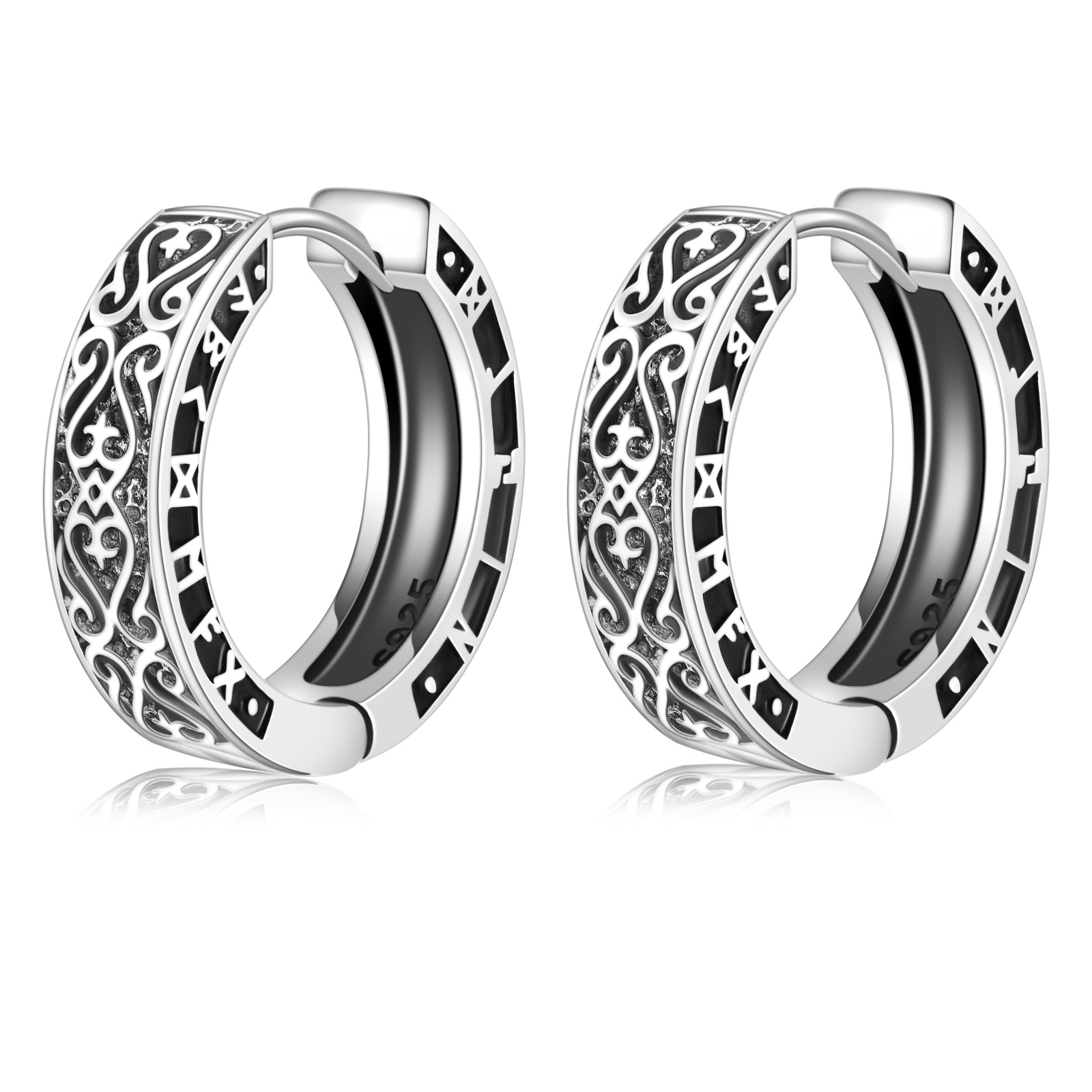 925 For Everyday Use, Christmas Jewelry, European And Celtic Viking Earrings