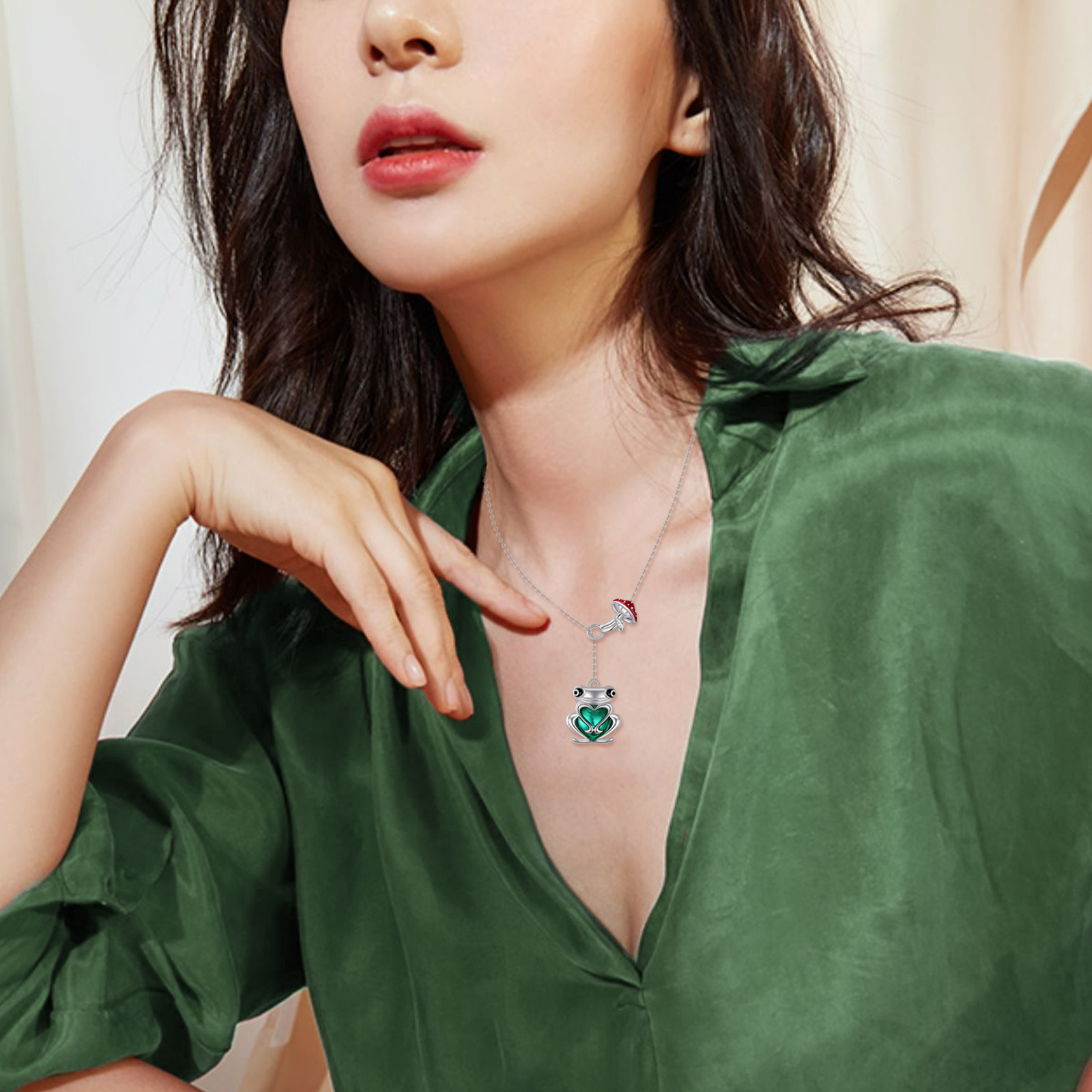 Collana in Argento El Rana ciondolo Rondine