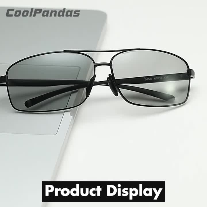 Begreat Photochromic Polarized Sunglasses Men Square Classic Men Chameleon  Glasses Male Sun Glasses Driving Eyewear