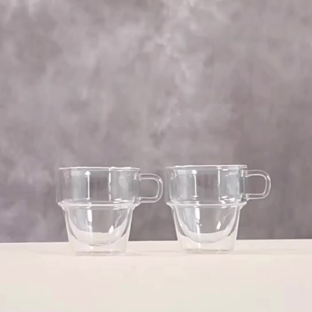 QAPPDA 2oz Glass Espresso Cups,Clear Demitasse Cups Shot Glasses with  Handle Set of 30,Cute Glass Te…See more QAPPDA 2oz Glass Espresso  Cups,Clear