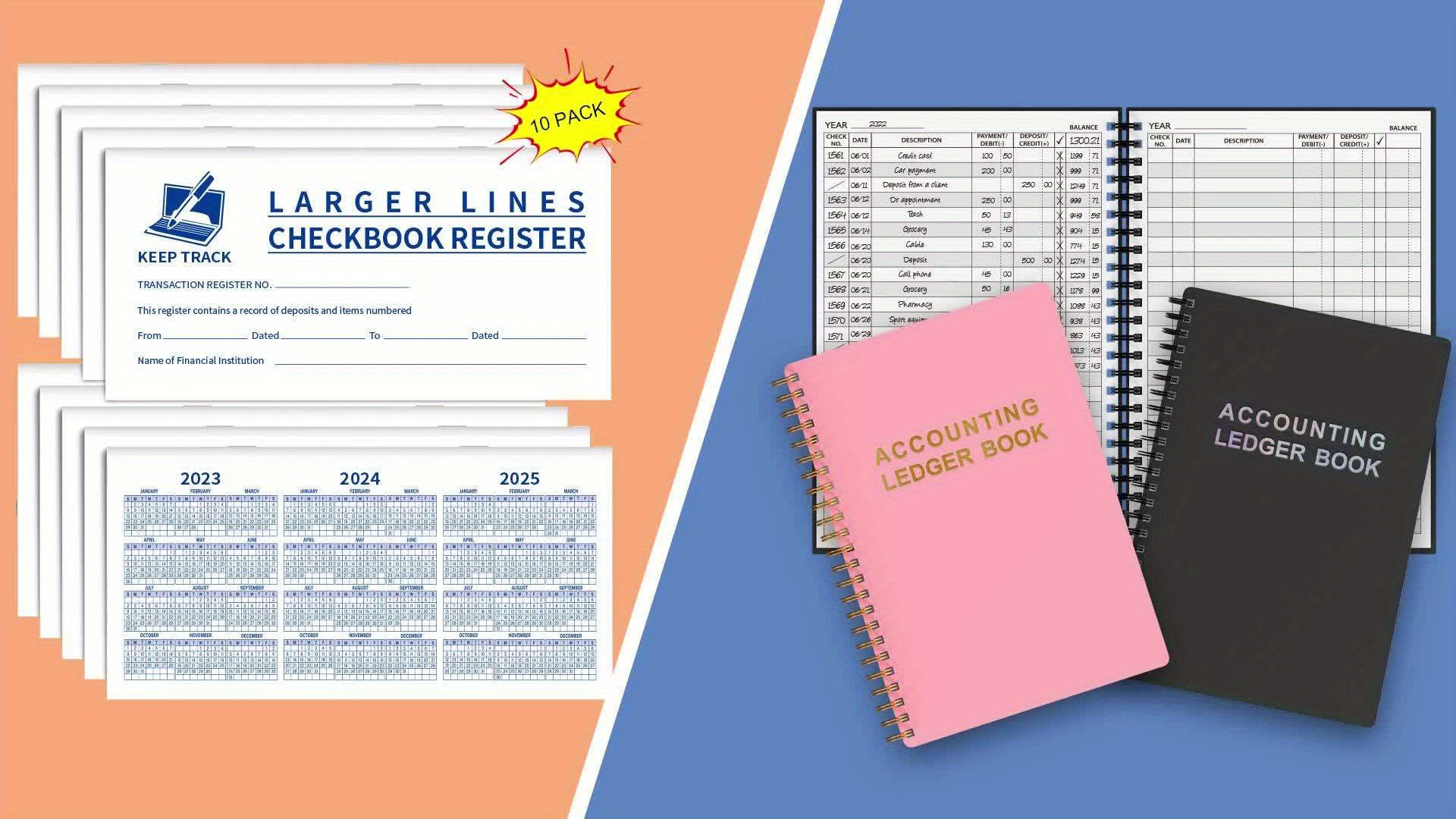 Check Register Book: Premium Camo Print Cover Check Register Book, Payment  Record Accounting Ledger Book, 120 Pages, Size 8.5 x 11 by Irmtraut
