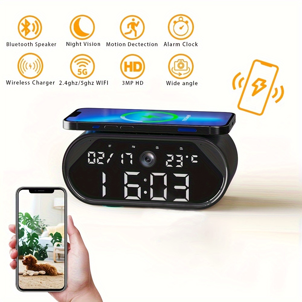 Thermometer Hidden Camera w/ Motion Detection Recording 