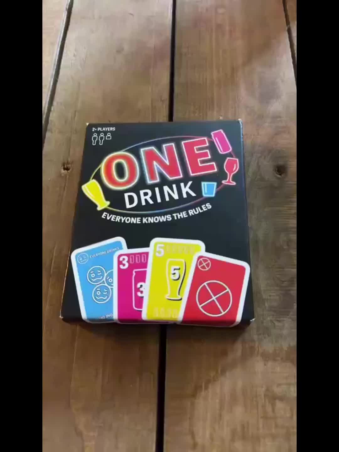 One Drink: Ultiem Feest Drankkaartspel voor Volwassenen - Leuk Sociaal Interactief Bordspel met Kleurrijke Regels & Drankkaarten