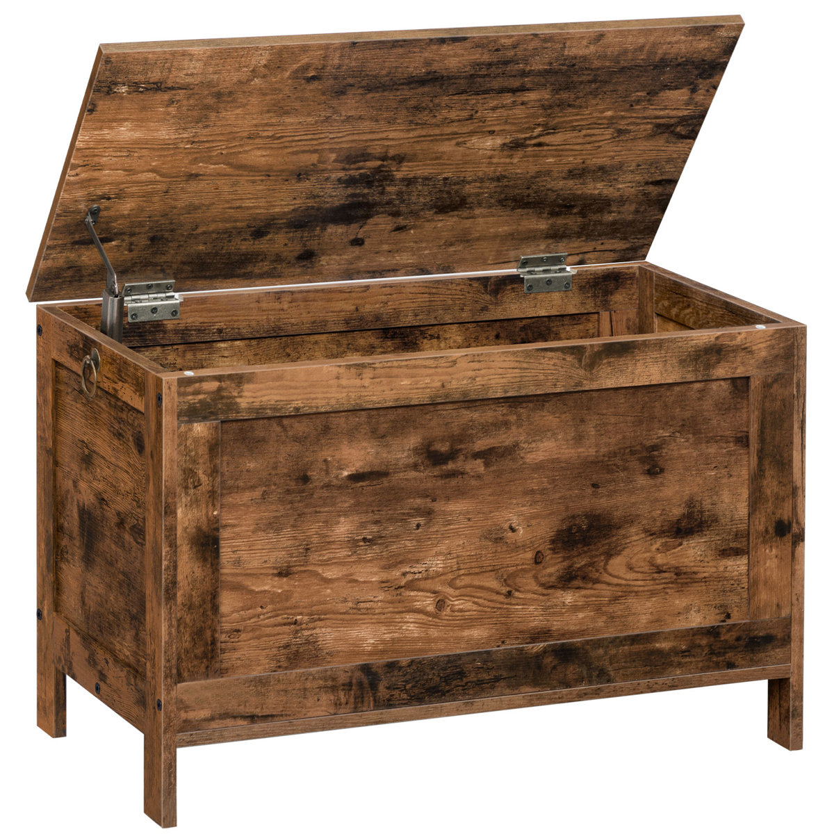 TEMU Storage Chest, Storage Bench, Blanket Box With 2 Safety Hinges, Shoe Storage Bench, Farmhouse Style, For Hallway, Bedroom, Living Room, Rustic