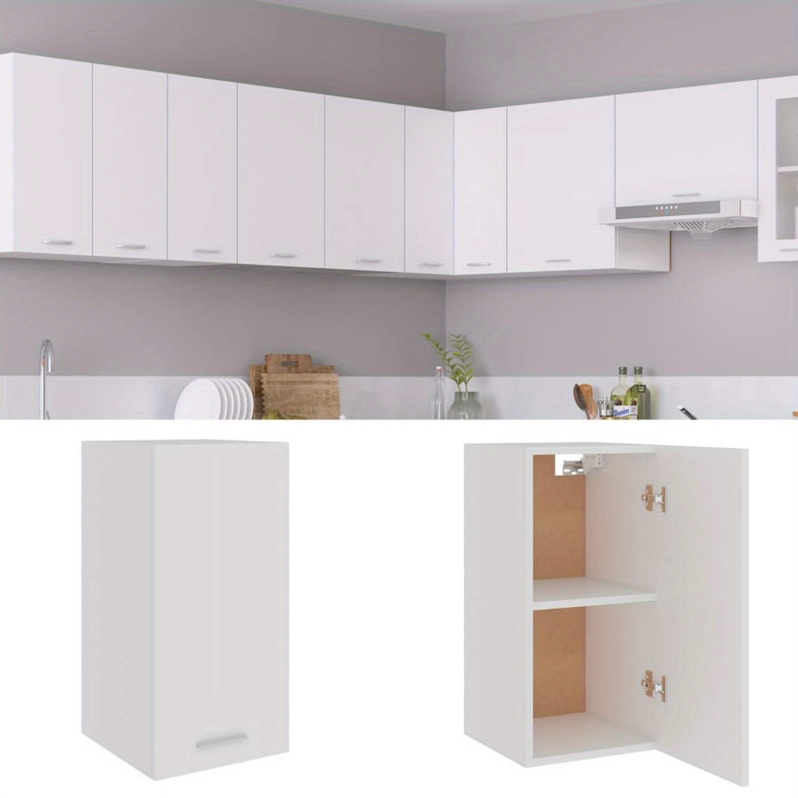 

Hanging Cabinet White 29.5x31x60 Cm Engineered Wood