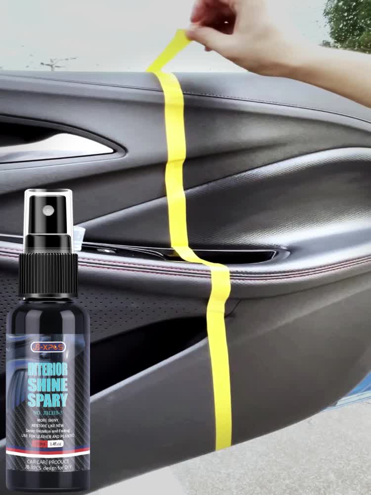 100ml Car Cleaning Spray Plastic Parts Wax Retreading Agent Renewed Leather  Cleaner For Car Interior Care - Automotive - Temu