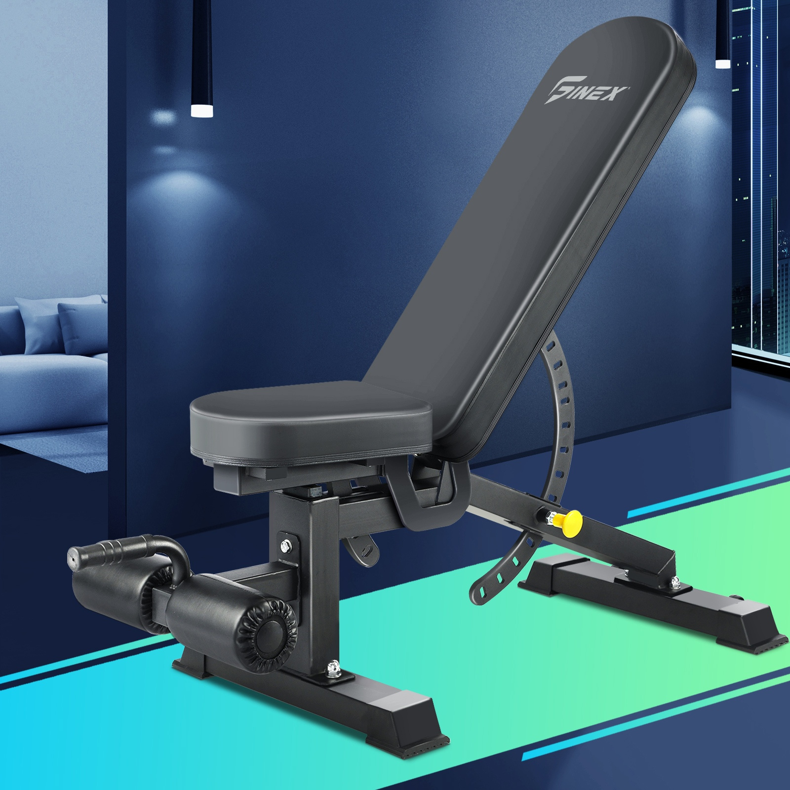 TEMU Weight Bench Fid Bench Flat Incline Press Commercial Gym