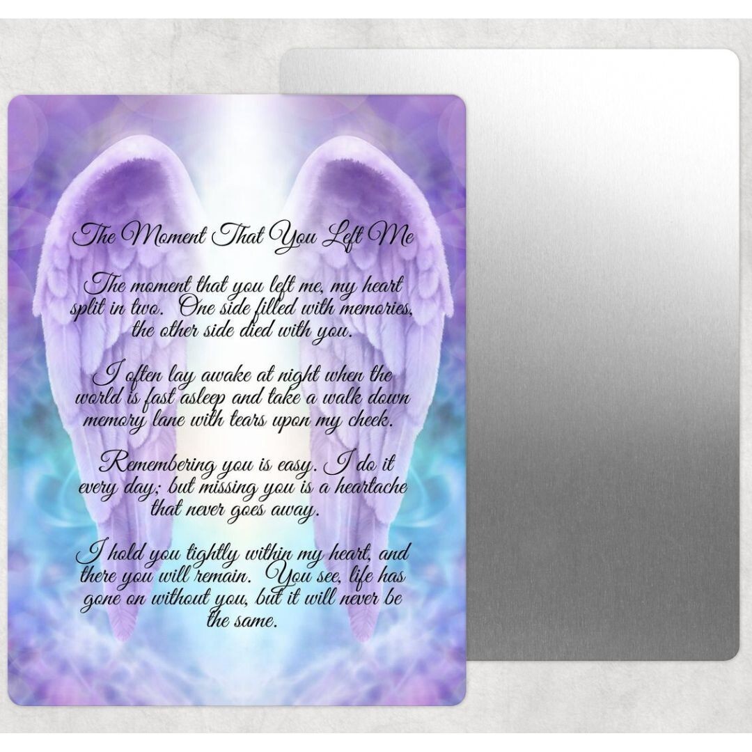 TEMU 2d Flat - 1pc Metal Featuring Lilac Clouds With A Gentle Gradient And Stylish Script, Ideal For Retro Decoration. Perfect For Enhancing The