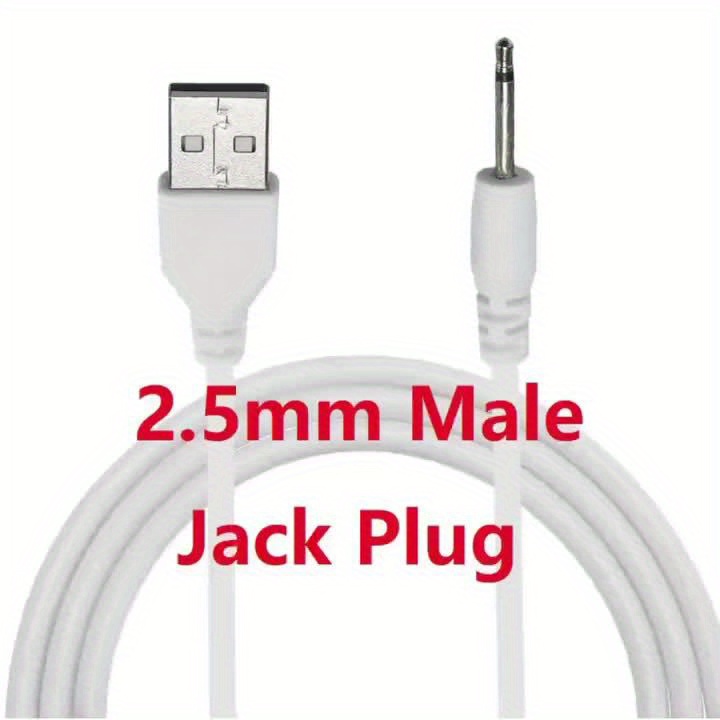 2 Pack 3.3ft DC Jack to USB Charging Cable Adapter