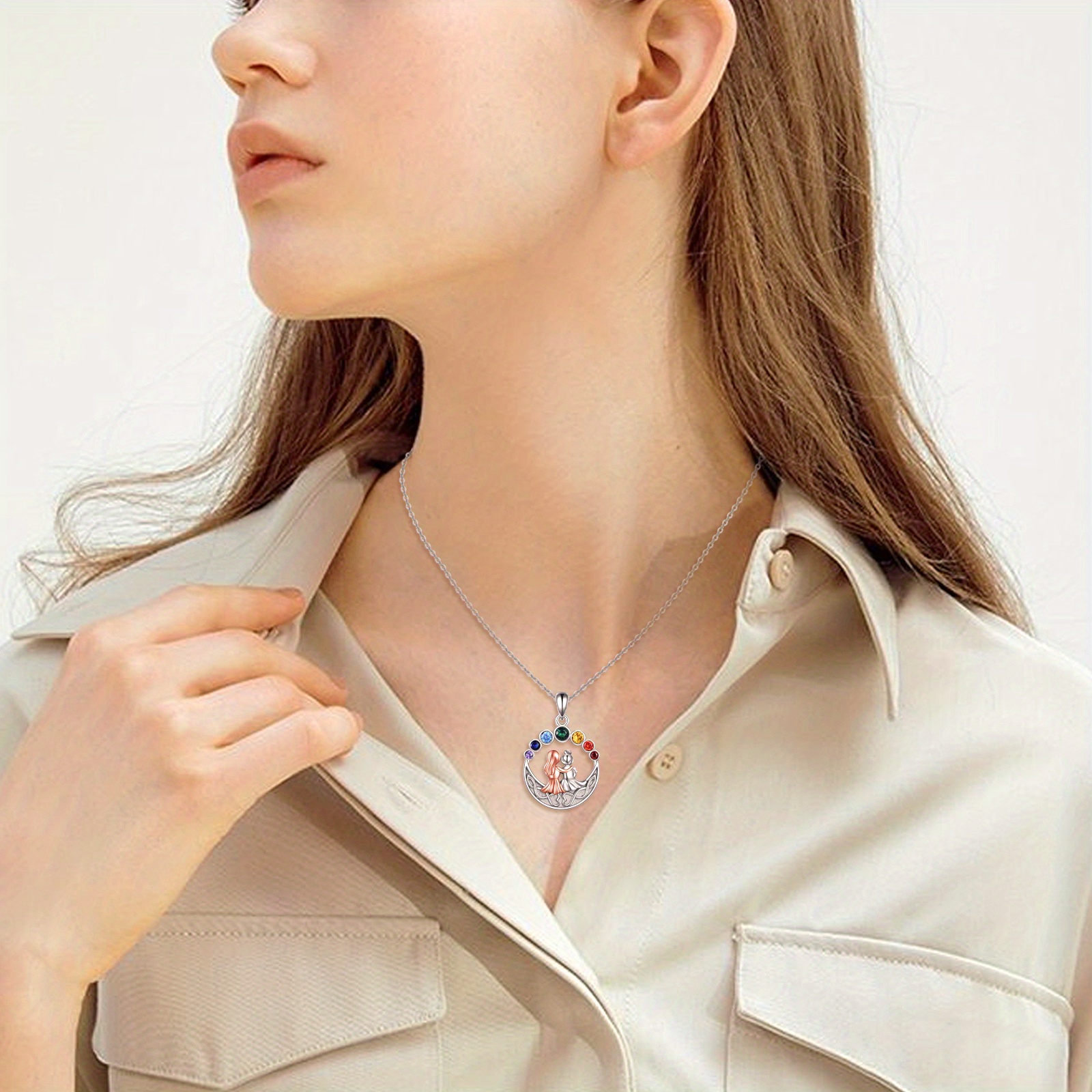 Sisters Wheel Necklace Pure Silver Celtic Knot Pendant