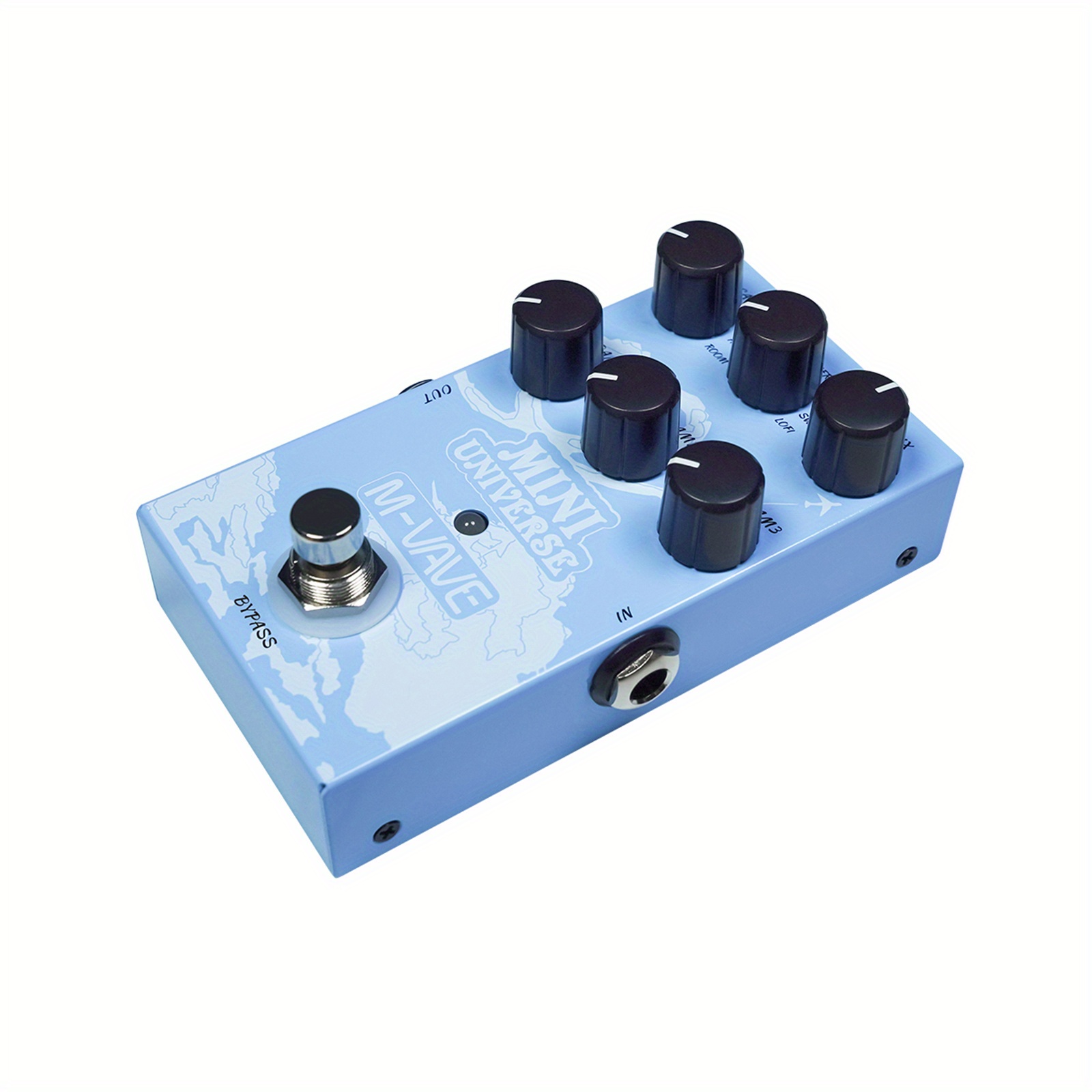 

M- Mini-universe Digital Pedal For Guitar & Bass - 9 , , True Bypass, Adjustable Knobs, Blue Pedal, Performance Enhancer | Compact Pedal | Metal Construction, Lixada