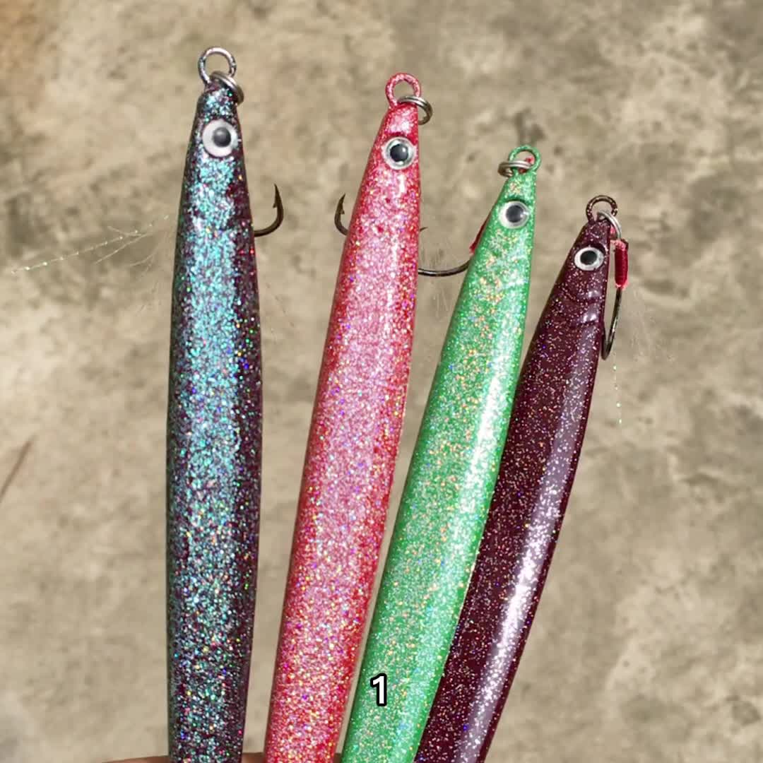 Colorful Metal Spoon Jigs Hooks Electroplated Fishing Lures - Temu