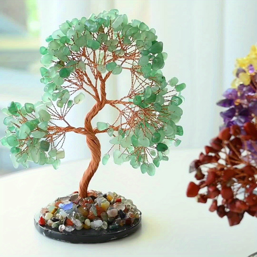 Arbre En Cristal Améthyste - Arbre De Vie Pierres Chakras Feng Shui - Décoration Ésotérique Et Spirituelle