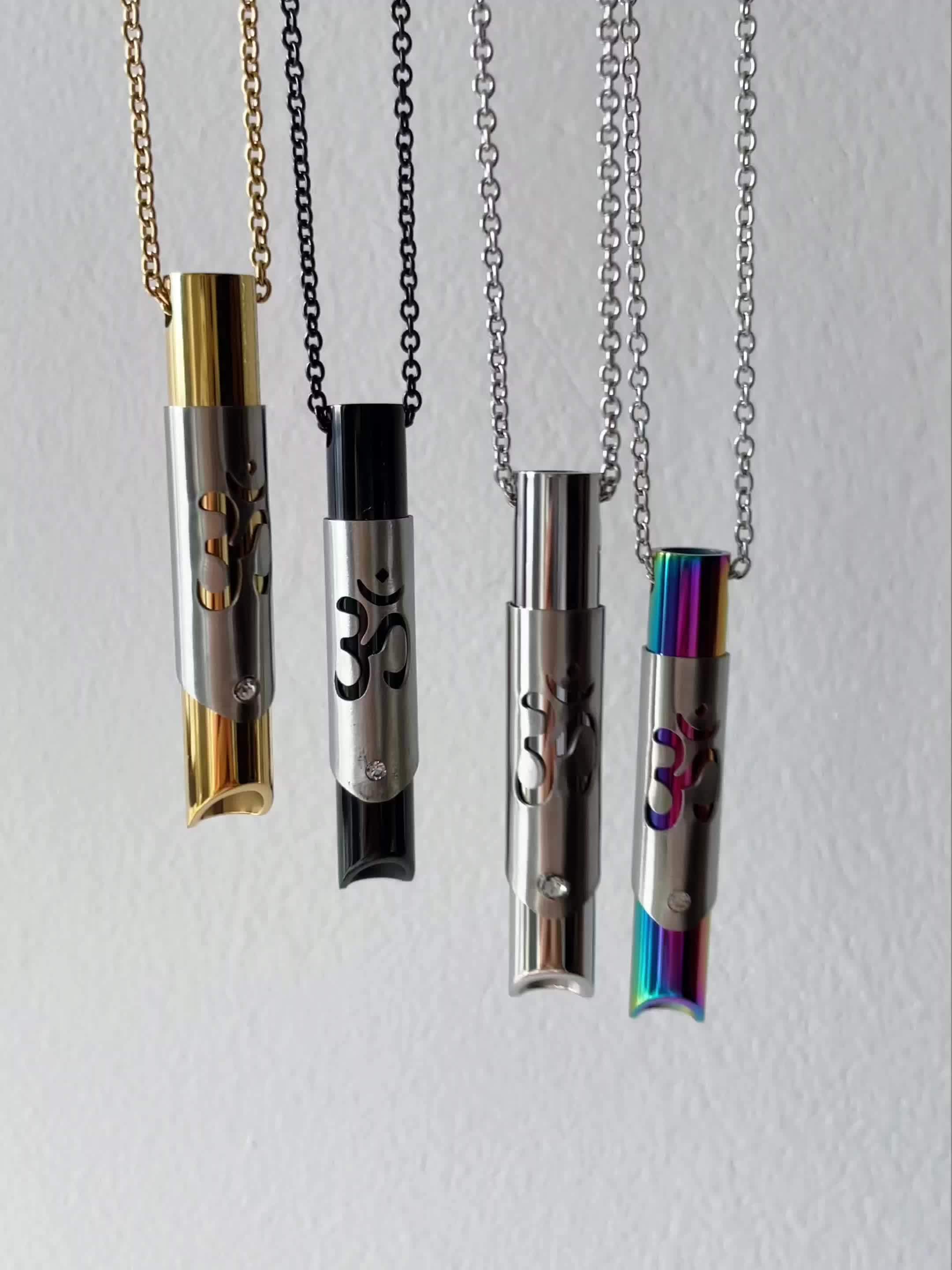 Mindfulness Deep Breathing Necklace, Unique Gift for All