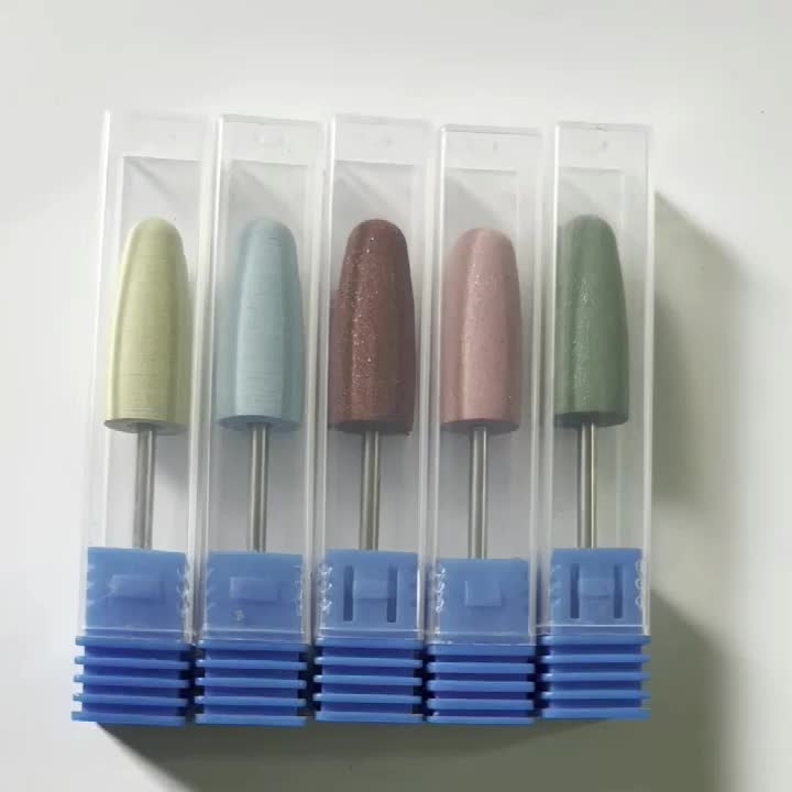 Silicone Head Nail Grinders Bits for Nail Art