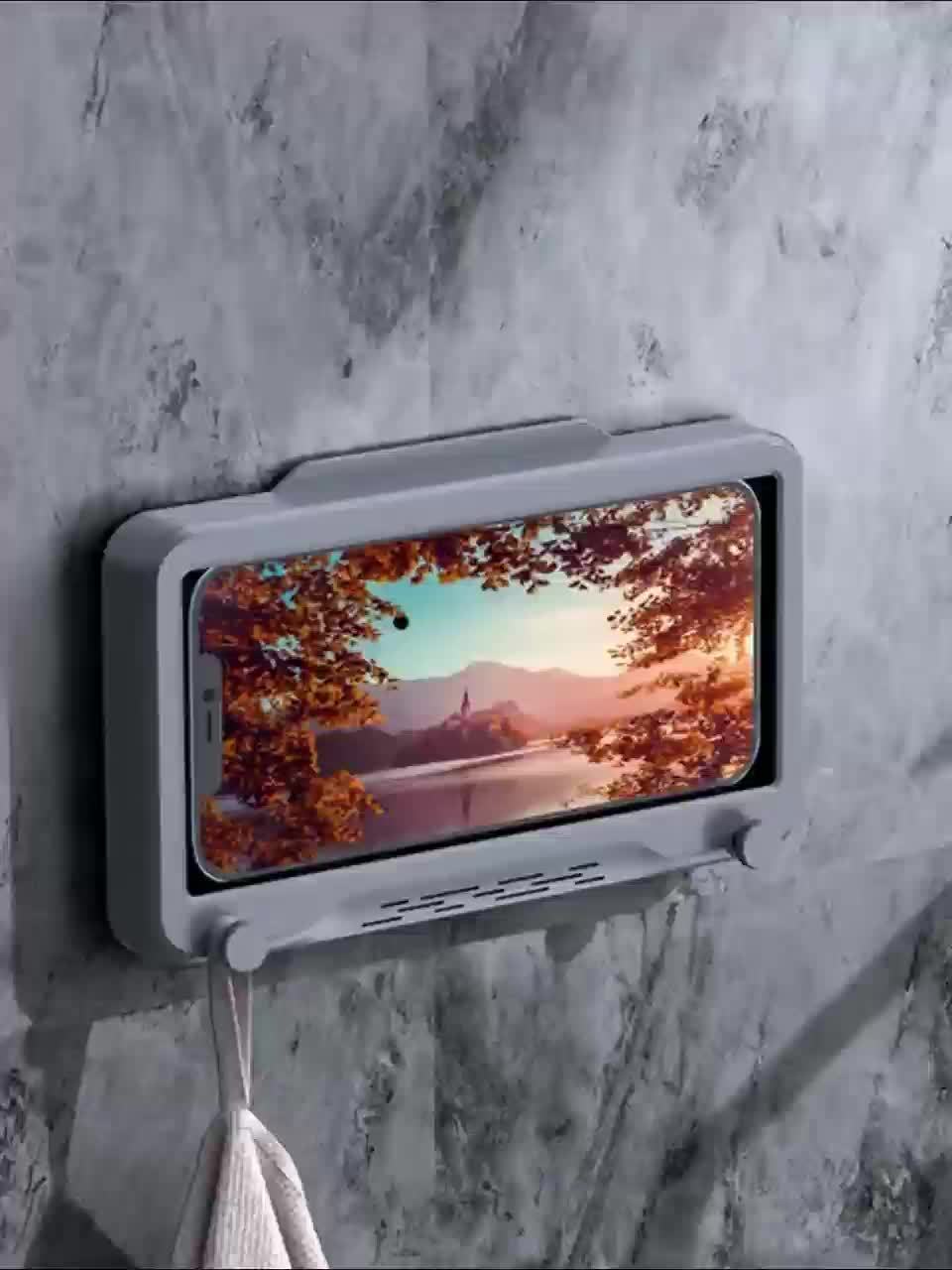 Liner Tablet Or Holder Waterproof Case Box Wall Hanging Tv All Covered  Mobile Phone Shelves SelfAdhesive Shower Accessories 220618 From Mu007,  $3.98