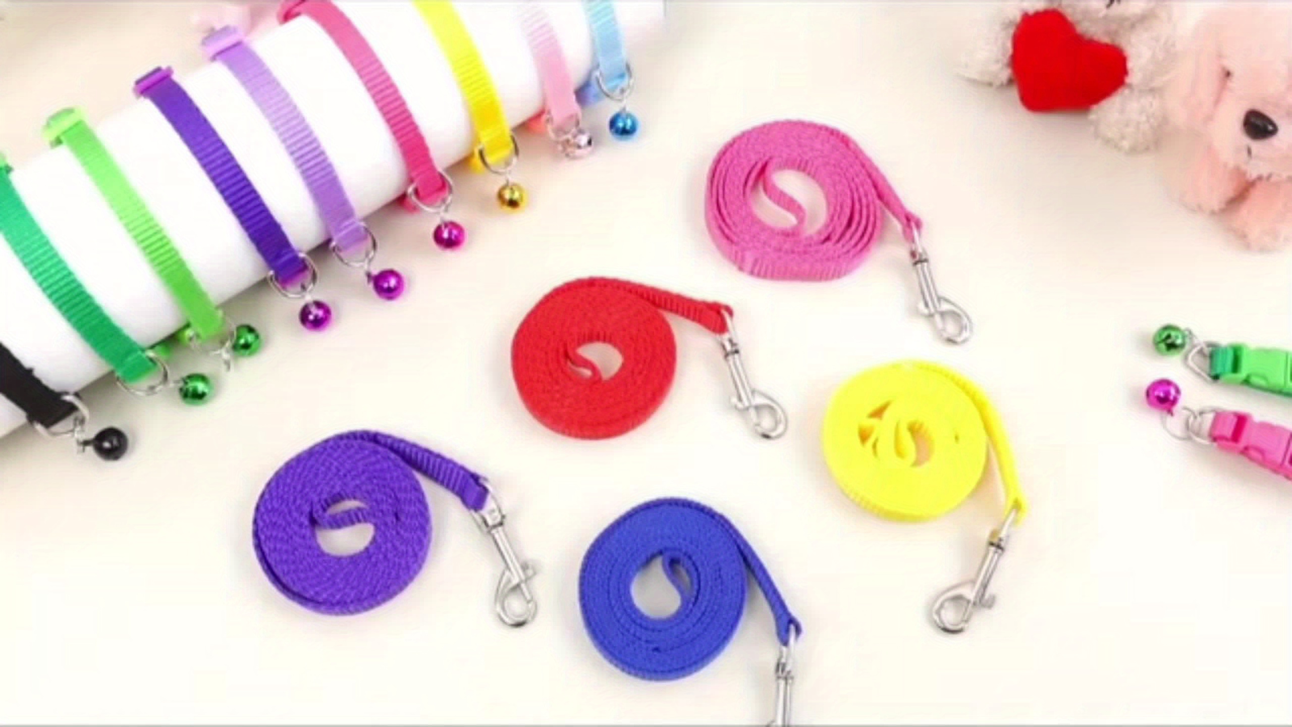 12-Set Adjustable Dog Collar and Leash Set for Training