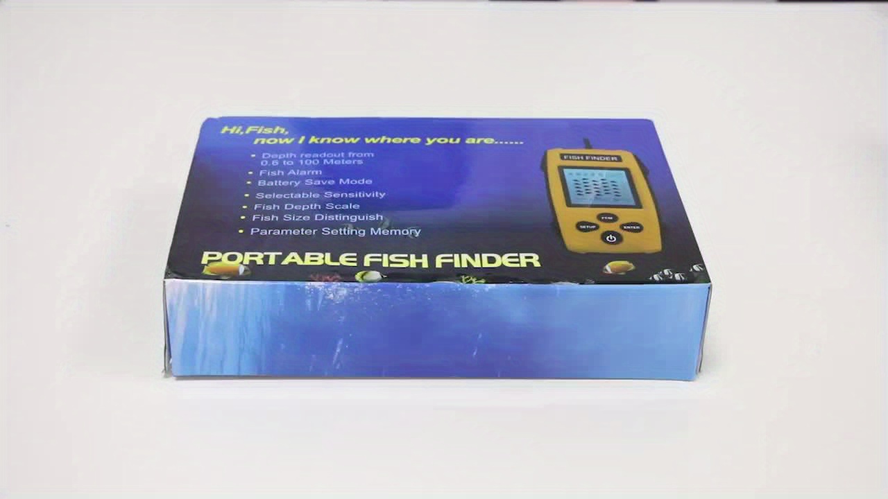 Portable Sonar Fish Finder With 45 Degree Sonar Coverage Depth Sounder Alarm  Sensor For Fishing In Lakes And Seas - Sports & Outdoors - Temu