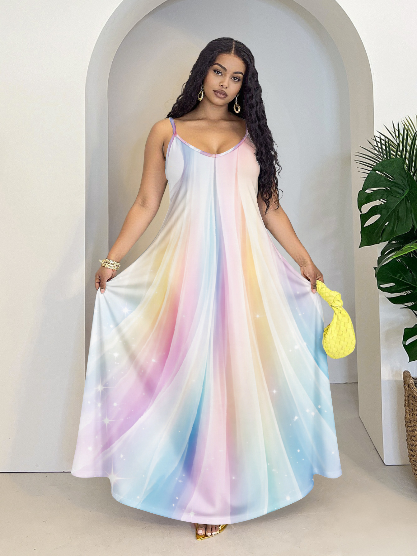 pastel rainbow dress sold on Temu United States pastel rainbow dress sold on Temu United States