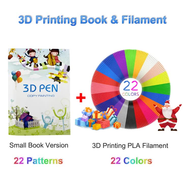 RIEOS 3D Printing Drawing Book, Reusable Colorful 40 Patterns Thick Paper  Template with a Clear Plate, 3D Pen Painting Graffiti Template for Kids DIY